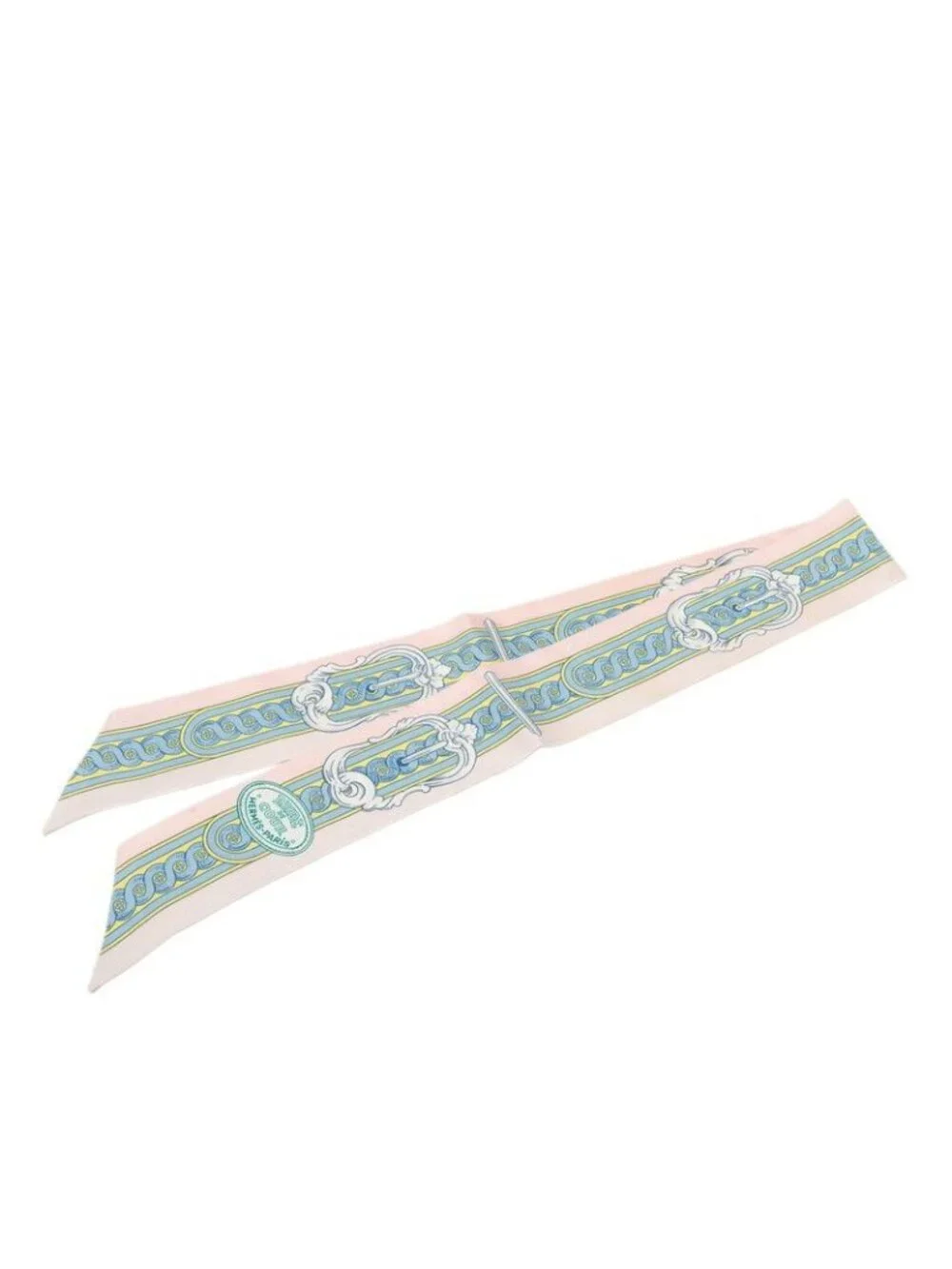 Hermes Twilly Bride de Cour Scarf Pink Multicolor Silk